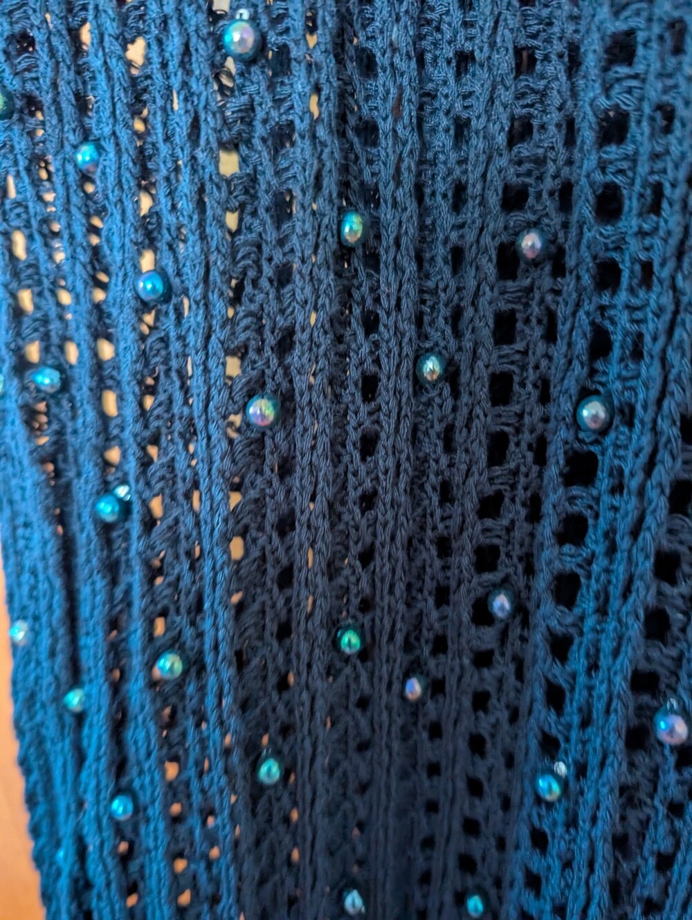 Love Tree Black Crochet Sequin Maxi Dress - Sleeveless Boho Festival - Picture 5 of 8